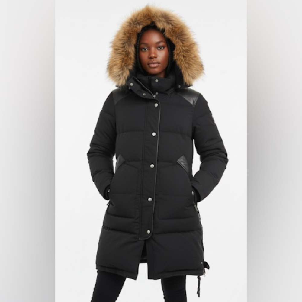 RUDSAK Women's Moda Black Puffer Coat